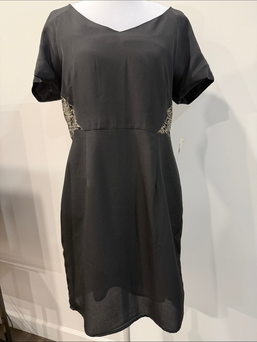 NWT MM Couture Black Dress with Sequin Accents, Medium Homecoming